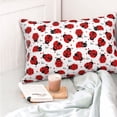 thumbnail image 4 of Yiaed Ladybug And Heart Print Brushed Microfiber Envelope Pillowcases, Standard,Envelope Closure Pillow Cases(No pillow core)-20"x30", 4 of 6