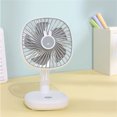 thumbnail image 4 of sweethay Ventilador recargable de sobremesa, ventiladores enfriadores de verano, dispositivo de refrigeración de aire de bajo ruido fuerte y Electrodomésticos Blanco, 4 of 6