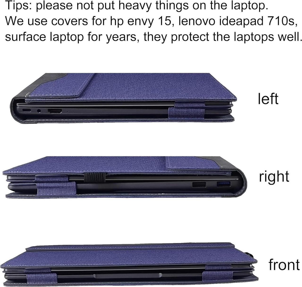 Laptop Case Cover for 14 inch Lenovo Yoga 9 2-in-1 14ILL10 / 14IMH9 & Yoga 9i 2-in-1 Gen 9 & Yoga Slim 9i Gen 10,PU Leather Notebook PC Protective Sleeve with Pen Holder