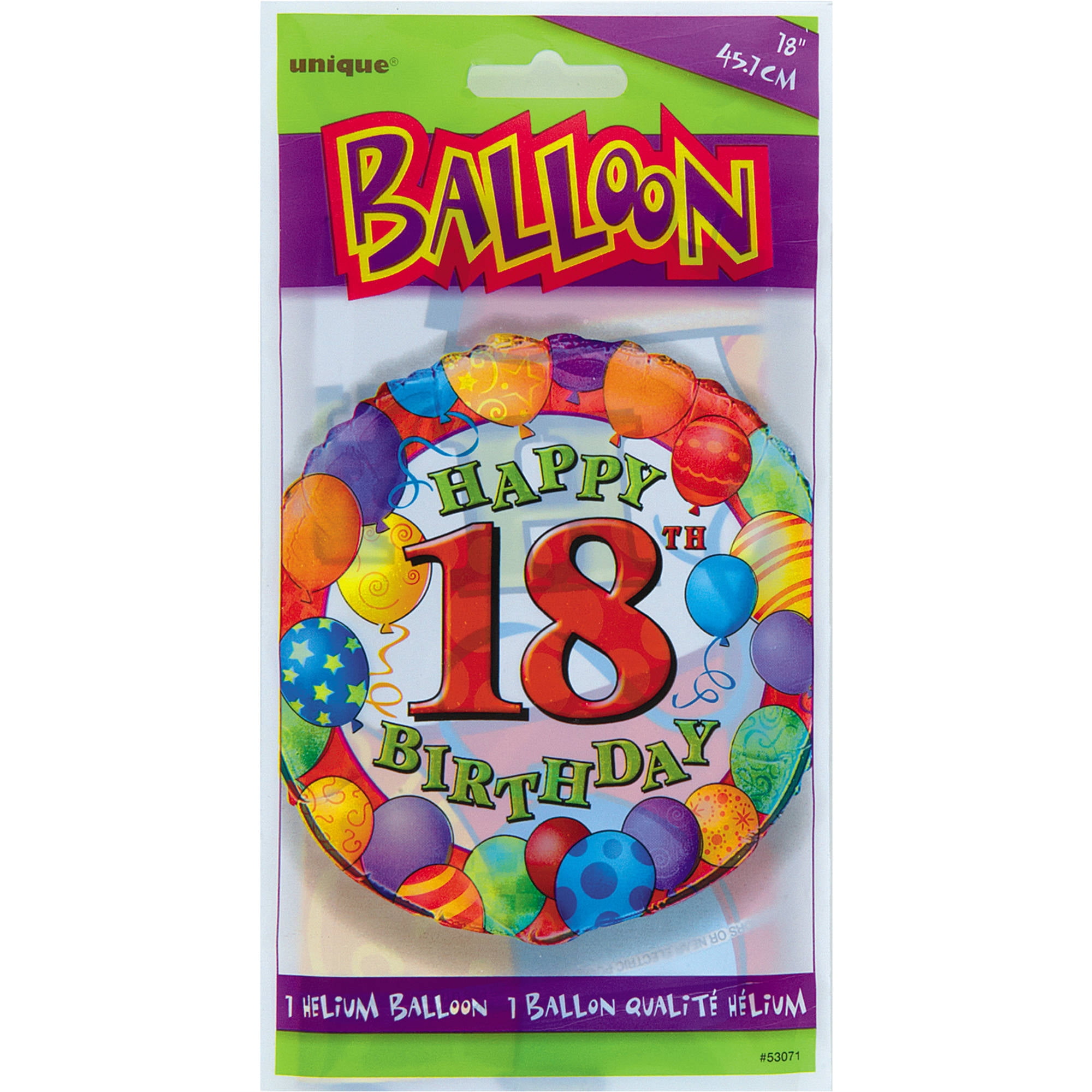 18 Foil 18th Birthday Balloon