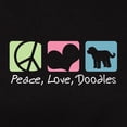 thumbnail image 3 of CafePress - Peace, Love, Doodles Women's Dark T Shirt - Women's Traditional Fit Dark T-Shirt, 3 of 4