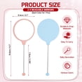 thumbnail image 2 of Uxcell 2 Pack Beadable Mirrors with Handle, 5.7 Inch Long Bead Mirror Bars Removable, Portable Round Hand Mirrors for DIY Jewelry Making and Beaded Crafts (Light Blue, Light Pink), 2 of 7