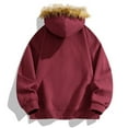 thumbnail image 6 of VNKIDY Men Casual Hooded Sweatshirt Everyday Comfortable Stylish Layering And Outdoor Activities Male Long Sleeve Solid Color Pullover Autumn Winter Streetwear Soft, 6 of 6