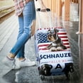 thumbnail image 3 of My Favorite Schnauzer Calls Me Dad. Happy Father's Day Travel Luggage Cover Miniature Schnauzer Dog Lover Suitcase Dust Protective Decor - 00005, 3 of 5