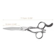 thumbnail image 4 of Unique Bargains Hair Scissors Hair Cutting Scissors Barber Texturizing Scissors Stainless Steel Razor Silver Tone, 4 of 7