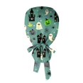 thumbnail image 5 of DORKASM Halloween Scrub Caps Women Caps Working Adjustable Tie Back Hats Light Green One Size, 5 of 6