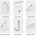 thumbnail image 4 of Correa de ejercicio elástica para yoga con 9 bucles flexibles, banda de ejercicio gruesa, correa de estiramiento para fitness por gravedad, cinturón elástico auxiliar para yoga y baile, cinturón, 4 of 5