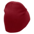 thumbnail image 3 of 212 Embroidered 8 inch Acrylic Short Blank Beanie - Red OSFM, 3 of 5