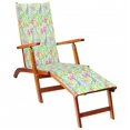 thumbnail image 2 of vidaXL Deck Chair Cushion Leaf Pattern (75+105)x50x4 cm, 2 of 5