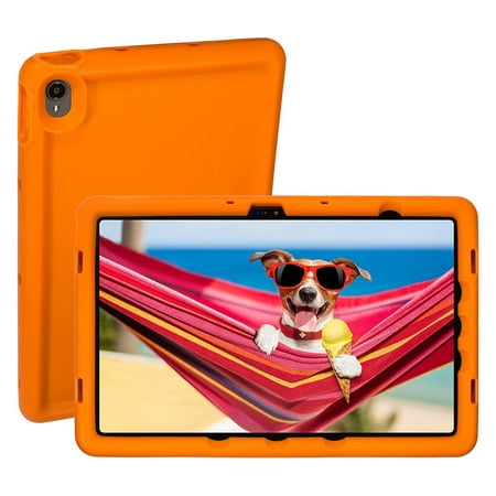 BobjGear Bobj Rugged Tablet Case for Lenovo Tab P11 (TB-J606F) and Tab P11 Plus (TB-J616F) 11.0 Kid Friendly (Outrageous Orange)