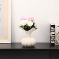 thumbnail image 3 of Ceramic Flower Vase, Tall Vase for Centerpieces, Large Decorative Terracotta Vases, Farmhouse Rustic Vases for Home Decor, Living Room, Table, Neutral, 3 of 7