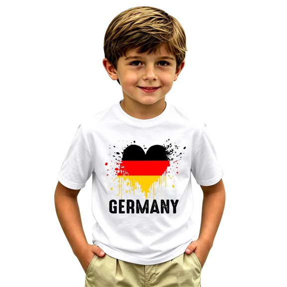 Toddler Boys' 2026 Fan Soccer Themed Loose Fit Graphic Tee For Kids Casual Short Sleeve For Everyday And Sublimated Football Fashion Top Size 3-4T