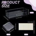 thumbnail image 2 of 12pcs Press On Nail Storage Box 3.4x3.3'' Nail Packaging Organizer Beads Organizer Box Acrylic Display Case with 30pcs Adhesive Double Sided Tape, 2 of 5