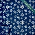 thumbnail image 4 of PAVILIA Christmas Throw Blanket | Navy Snowflake Christmas Fleece Blanket | Soft, Plush, Warm Winter Cabin Throw, 50x60 (Navy/White Snowflake), 4 of 9