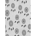 thumbnail image 1 of Ahgly Company Indoor Rectangle Patterned Gray Novelty Area Rugs, 7' x 10', 1 of 6