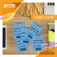 thumbnail image 2 of Blue Parking Hang Tags, 500 Pack, Temporary Passes, Bulk Pack, Custom Passes Numbered 1-500, 3.15" x 4.75" Placards for Rearview Mirror by Better Office Products, 2 of 5