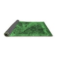 thumbnail image 2 of Ahgly Company Indoor Square Oriental Emerald Green Industrial Area Rugs, 4' Square, 2 of 4