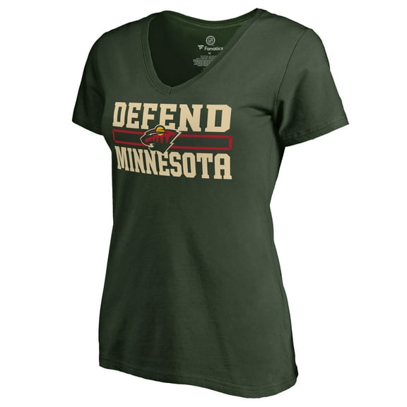 Women's Green Minnesota Wild Hometown Collection Defend T-Shirt