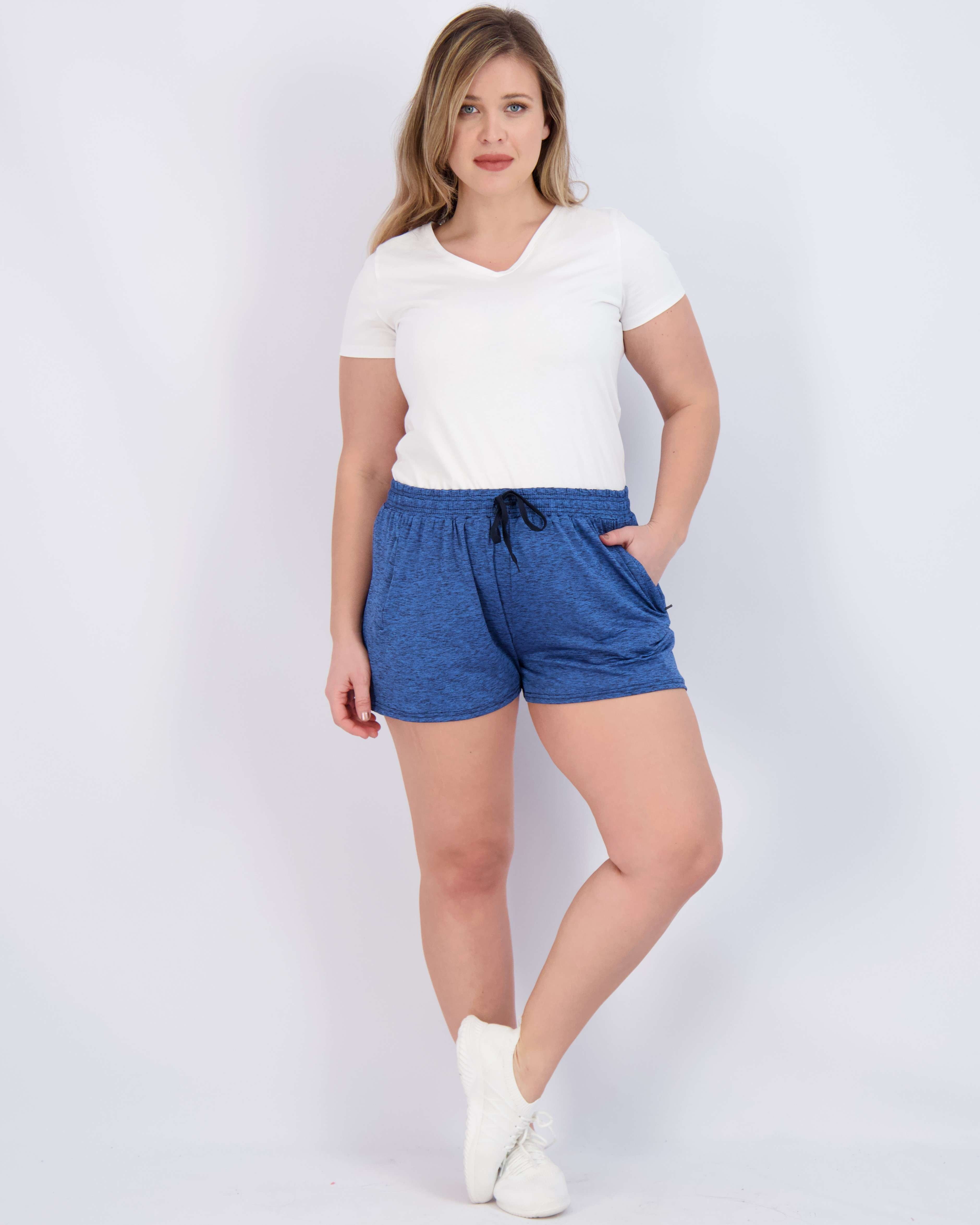 Real Essentials 4 Pack: Women's Dry-Fit Athletic Shorts with Zipper Pockets, Comfortable and Durable - Walmart.com