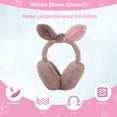 thumbnail image 2 of Orejeras de invierno para mujer y niña, cubiertas ajustables para los oídos para esquí, calentador de orejas con lazo, orejeras para exteriores, forro polar, 2 of 6