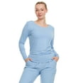 thumbnail image 4 of HEAL+WEAR Women's Long Sleeve Underscrub Shirt Lightweight Stretch 4-Way Stretch Base Layer for Nurse Beauty Salon Workwear Clinical Scrubs Layering Tee, 4 of 6
