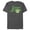 Charcoal Heather, variant on Men's Justice League Classic Arrow Logo Graphic Tee Kelly Green 3X Large