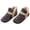 Black, variant on HERFIER Men Plush Slippers Winter Warm Indoor/Outdoor House Shoes