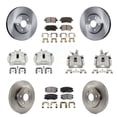 thumbnail image 1 of Transit Auto Front Rear Disc Brake Caliper Rotors and Semi-Metallic Pads Kit (10Pc) for Car 2016 Chevrolet Malibu Limited with 17" Factory Wheels KC8-100985P, 1 of 11