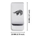 thumbnail image 2 of Stainless Steel Tribal Taurus Zodiac (Bull) Classic Slim Money Clip Credit Card Holder, 2 of 2