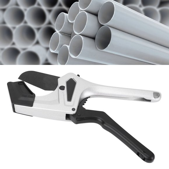 Pvc Ratcheting Tubing Cutter Tool 0-2.95in SK5 Alloy Steel Self Locking Ratchet PVC Pipe Cutter for Plumbers