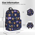 thumbnail image 5 of Mochila con diseño de búho de dibujos animados, ideal para portátiles, viajes, senderismo, negocios, para mujeres y hombres., 5 of 5