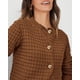 thumbnail image 5 of Suéter PRETTYGARDEN Cardigan de Punto para Mujer Café Talle Grande, 5 of 6