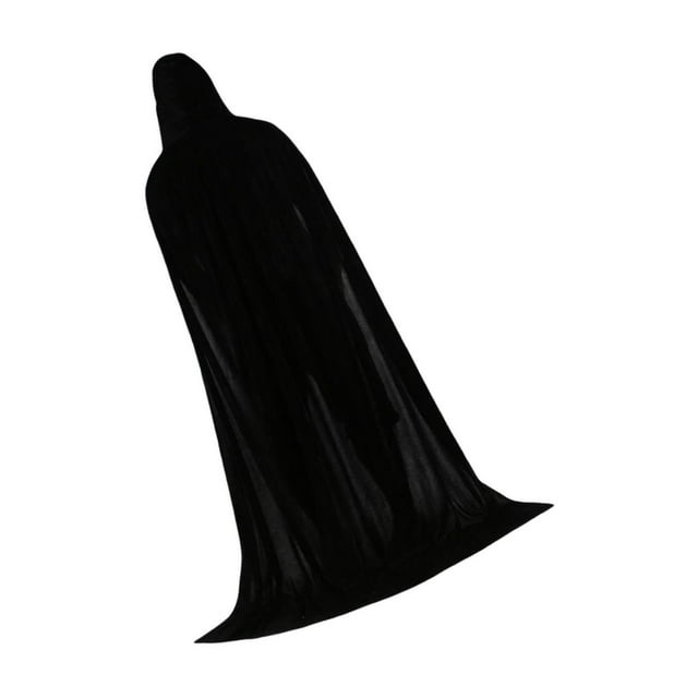 Cape de Costume de Sorcier Cosplay Halloween avec Capuche pour Vampire Femmes Hommes Fête 170cm