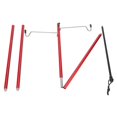 thumbnail image 4 of Camping Lantern Stand Portable Lightweight Outdoor Camping Aluminum Alloy Lamp Pole Light Hanging Stand Red, 4 of 5