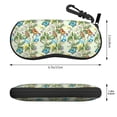 thumbnail image 2 of KLL Meadow Plants And Butterflies Print Eyeglass Case for Men & Women's Classy Travel Eyewear Holder Case Zipper Eyeglasses Case With Hook, 2 of 6