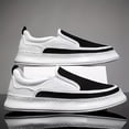 thumbnail image 4 of Men'S Stylish Casual Sneakers with a Slip-On Design That Doesn'T Require Laces, Perfect for Wearing in Spring, Summer, And Autumn Made from Breathable Canvas Material with a Soft Sole,, 4 of 9