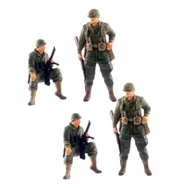 Modelo Pintado a Mano de Personas de Fuerza Blindada Sunnimix 4x 1/64 1/72