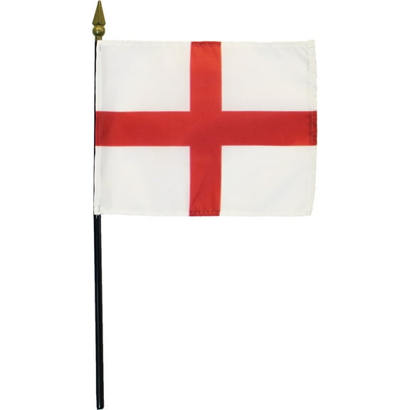 England (St. George) - 4"X6" Stick Flag