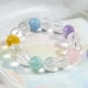 thumbnail image 2 of Pulsera multicolor con cuentas de cristal de 12 mm para mujer, 2 of 2