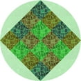 thumbnail image 1 of Ahgly Company Indoor Round Patterned Green Pepper Green Area Rugs, 7' Round, 1 of 6