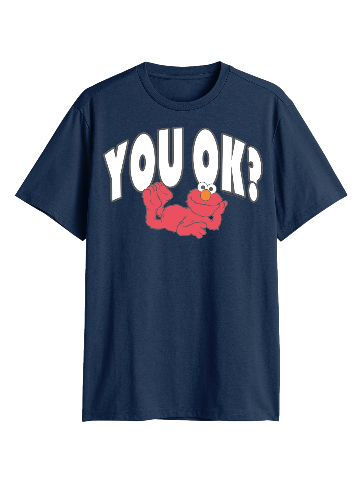 Elmo, Men's & Big Men's Graphic Tee Shirt, You Okay?, Sizes S-3XL