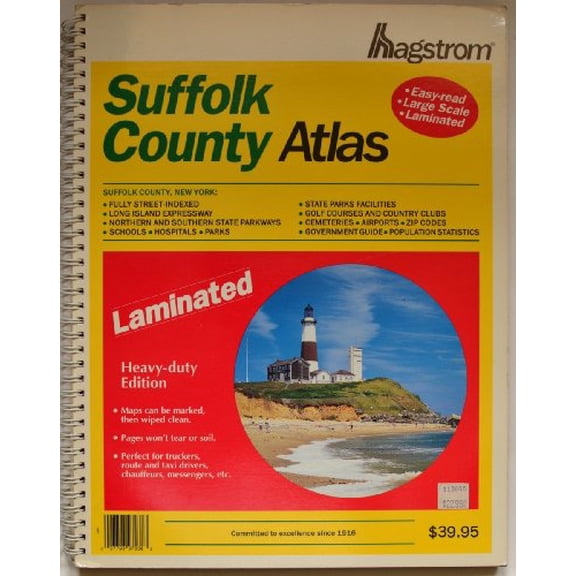 Pre-Owned Suffolk County Atlas : Laminated (Paperback) 0880970332 9780880970334