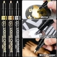 thumbnail image 4 of Stone Repair Paint Pen, Gold Color, Strong Coverage Marker for Restoring Memorial inscriptions and Lettering, Fade-Resistant and Weatherproof, 2Ml, 4 of 8