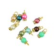 thumbnail image 4 of segolike 50pcs Imitation Pearl Pendants Charms Crystal Rhinestone DIY Jewelry Making Gold, 4 of 8
