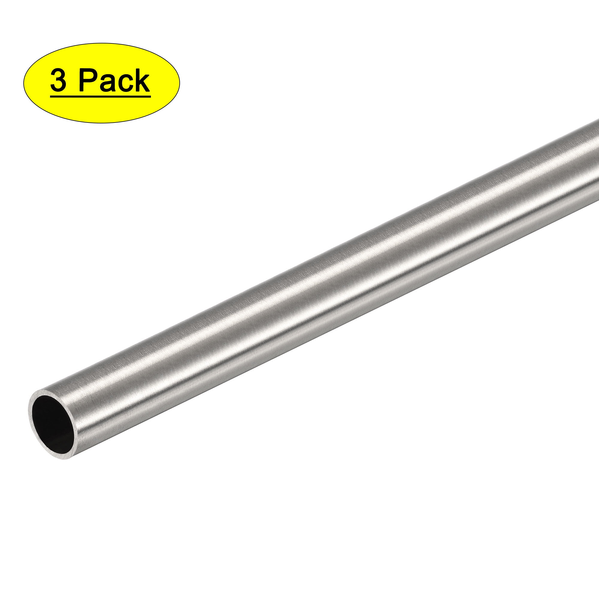 304 Stainless Steel Round Tubing 9mm OD 0.4mm Wall Thickness 250mm Length 4 Pcs 