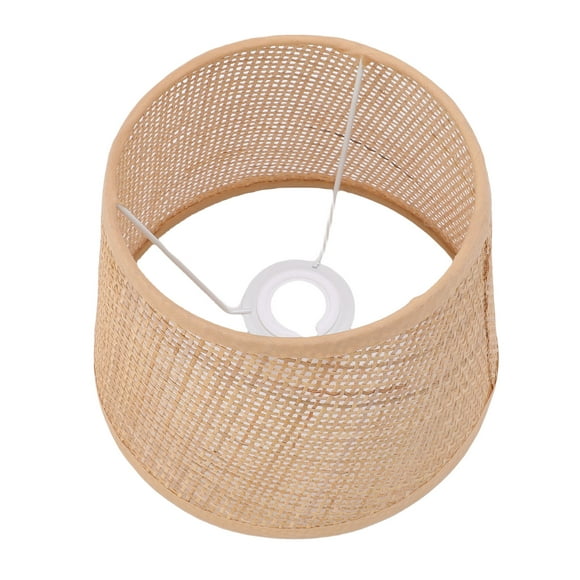 Lamp Shade, Retro Woven Lamp Shade Hand Crafted Rattan for Ceiling Lamp