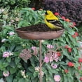 thumbnail image 3 of Baño para pájaros, regalo para pájaros, cuenco de agua resistente y elegante, comedero para pájaros con estaca para parque, patio, terraza al, 3 of 8