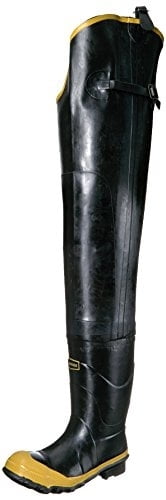 Lacrosse Men's 24009091 Economy 32" Steel Toe Waterproof Black Rubber Hip Boots 