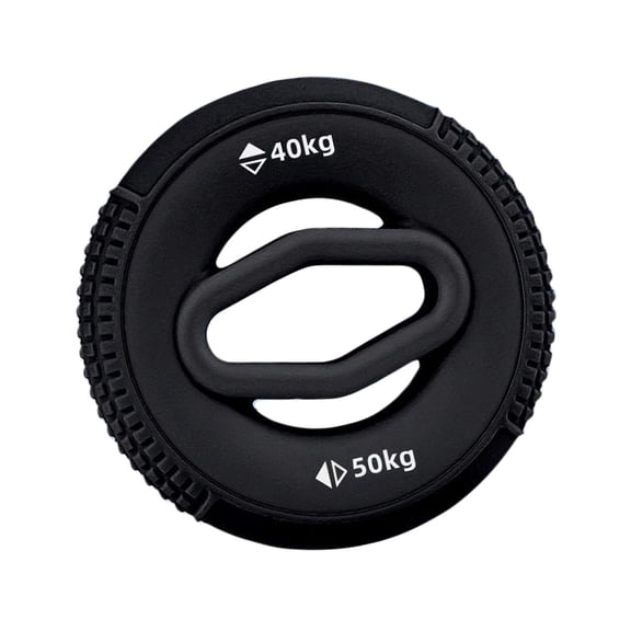 Anillo de agarre de silicona para entrenamiento de aplastamiento y fortalecimiento de la mano para adultos negro 40 a 50kg