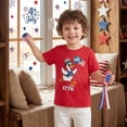 thumbnail image 4 of BemeyourBBs Kids Toddler Baby Boy Girl 4th of July T Shirts Outfit Patriot 250th Independent Day Shirts Clothes Duck Holding American Flag Print T Shirts Kids Summer Casual Pullover Tee Shirt Tops, 4 of 10